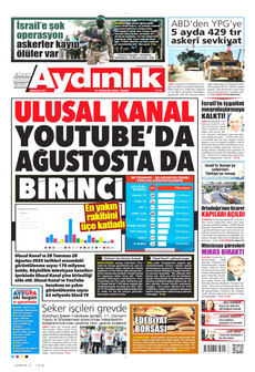 AYDINLIK GAZETESİ 31 Ağustos 2025 gazete manşeti