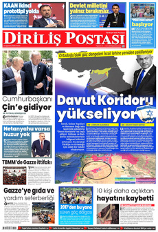 DİRİLİŞ POSTASI 31 Ağustos 2025 gazete manşeti