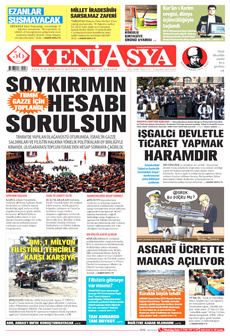 YENİ ASYA 31 Ağustos 2025 gazete manşeti