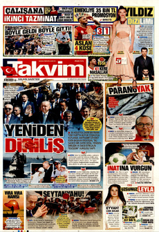 TAKVİM 31 Ağustos 2025 gazete manşeti