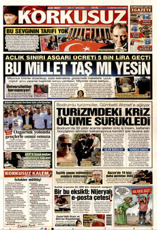 KORKUSUZ 31 Ağustos 2025 gazete manşeti