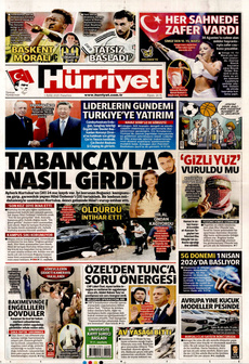 HÜRRİYET 1 Eylül 2025 gazete manşeti