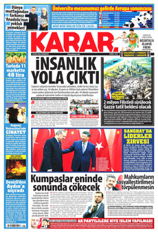 KARAR 1 Eylül 2025 gazete manşeti