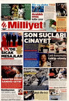 MİLLİYET 1 Eylül 2025 gazete manşeti