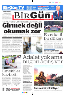 BİRGÜN 1 Eylül 2025 gazete manşeti