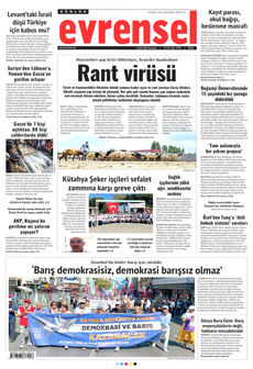 EVRENSEL 1 Eylül 2025 gazete manşeti