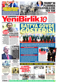 YENİBİRLİK 1 Eylül 2025 gazete manşeti
