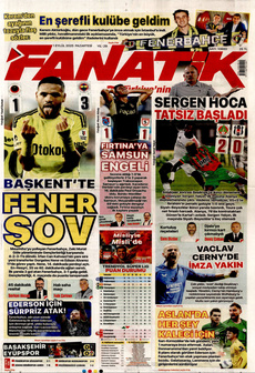 FANATİK 1 Eylül 2025 gazete manşeti