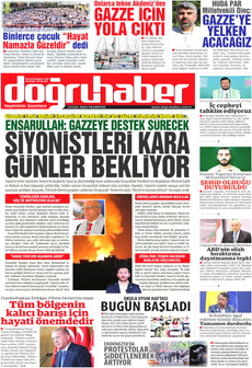 DOĞRU HABER 1 Eylül 2025 gazete manşeti