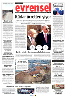 EVRENSEL 2 Eylül 2025 gazete manşeti