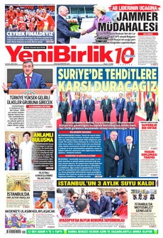 YENİBİRLİK 2 Eylül 2025 gazete manşeti