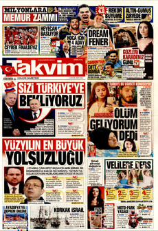 TAKVİM 2 Eylül 2025 gazete manşeti