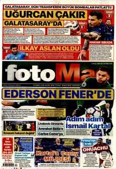 FOTOMAÇ 2 Eylül 2025 gazete manşeti