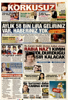 KORKUSUZ 2 Eylül 2025 gazete manşeti