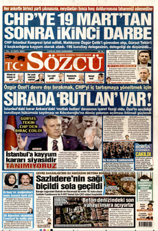 SÖZCÜ 3 Eylül 2025 gazete manşeti