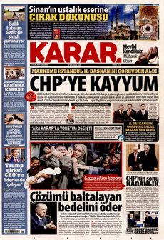 KARAR 3 Eylül 2025 gazete manşeti