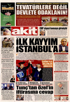 YENİ AKİT 3 Eylül 2025 gazete manşeti