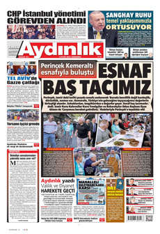 AYDINLIK GAZETESİ 3 Eylül 2025 gazete manşeti