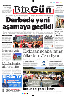 BİRGÜN 3 Eylül 2025 gazete manşeti
