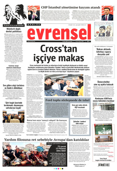 EVRENSEL 3 Eylül 2025 gazete manşeti