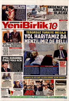 YENİBİRLİK 3 Eylül 2025 gazete manşeti