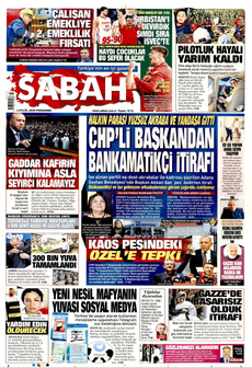 SABAH 4 Eylül 2025 gazete manşeti
