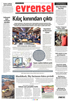 EVRENSEL 4 Eylül 2025 gazete manşeti