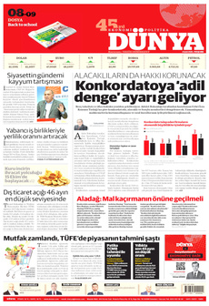 DÜNYA 4 Eylül 2025 gazete manşeti