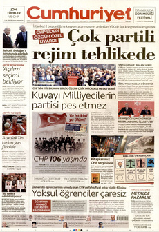 CUMHURİYET 5 Eylül 2025 gazete manşeti