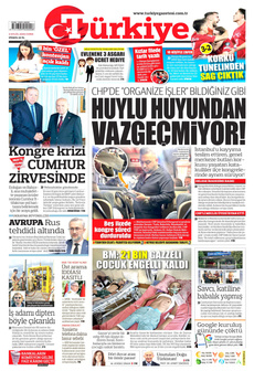 TÜRKİYE GAZETESİ 5 Eylül 2025 gazete manşeti