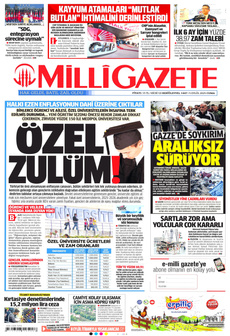 MİLLİ GAZETE 5 Eylül 2025 gazete manşeti
