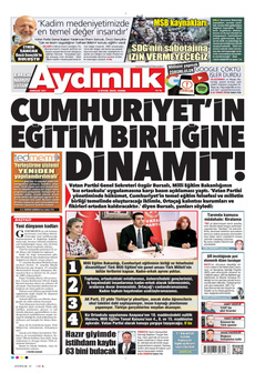 AYDINLIK GAZETESİ 5 Eylül 2025 gazete manşeti