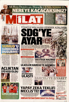 MİLAT 5 Eylül 2025 gazete manşeti