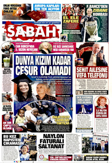 SABAH 6 Eylül 2025 gazete manşeti