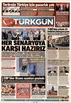 TÜRKGÜN 7 Eylül 2025 gazete manşeti