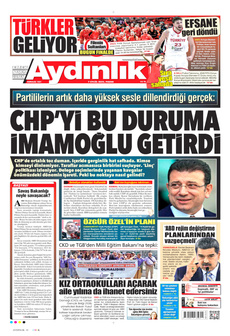 AYDINLIK GAZETESİ 7 Eylül 2025 gazete manşeti