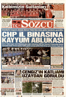 SÖZCÜ 8 Eylül 2025 gazete manşeti