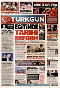 TÜRKGÜN 8 Eylül 2025 gazete manşeti