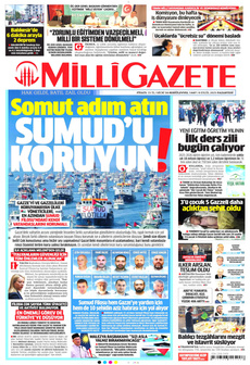 MİLLİ GAZETE 8 Eylül 2025 gazete manşeti