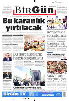 BİRGÜN 8 Eylül 2025 gazete manşeti