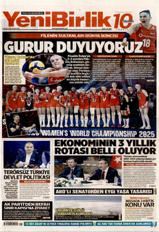 YENİBİRLİK 8 Eylül 2025 gazete manşeti