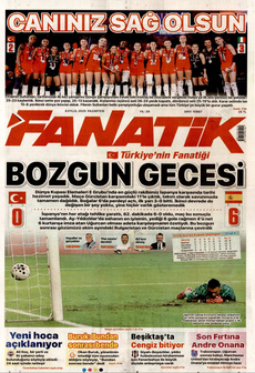 FANATİK 8 Eylül 2025 gazete manşeti