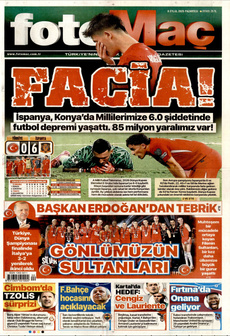 FOTOMAÇ 8 Eylül 2025 gazete manşeti