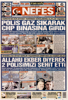 NEFES 9 Eylül 2025 gazete manşeti
