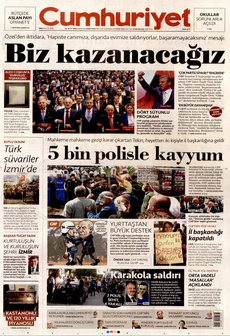 CUMHURİYET 9 Eylül 2025 gazete manşeti