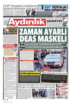 AYDINLIK GAZETESİ 9 Eylül 2025 gazete manşeti