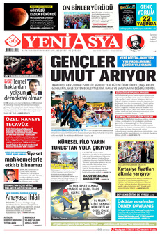 YENİ ASYA 9 Eylül 2025 gazete manşeti
