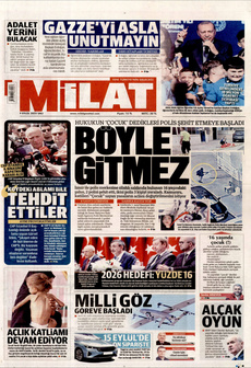 MİLAT 9 Eylül 2025 gazete manşeti