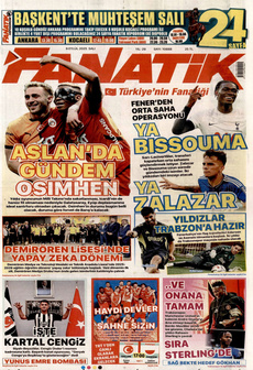 FANATİK 9 Eylül 2025 gazete manşeti