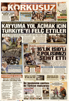 KORKUSUZ 9 Eylül 2025 gazete manşeti